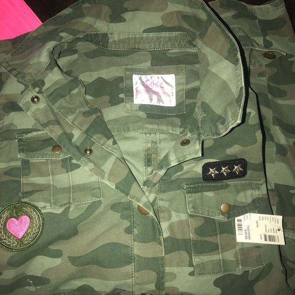 Justice Camouflage Jacket NWT - Picture 8 of 8